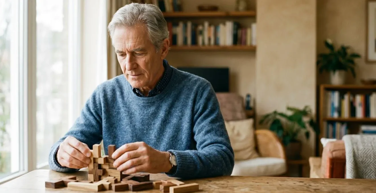 A senior individual engaging in mentally stimulating activity showcasing brain health and cognitive vitality after sixty